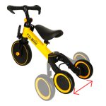 Trojkolka Fix Mini bežecká trojkolka 3v1 s pedálmi žltá – Obrázok 7