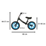 Trojkolka Fix Balance cross-country bike čierna a modrá – Obrázok 4