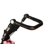 Trojkolka Fix V3 trojkolka 3v1 kočík bicykel 360 otočné voľné koleso ružová – Obrázok 7