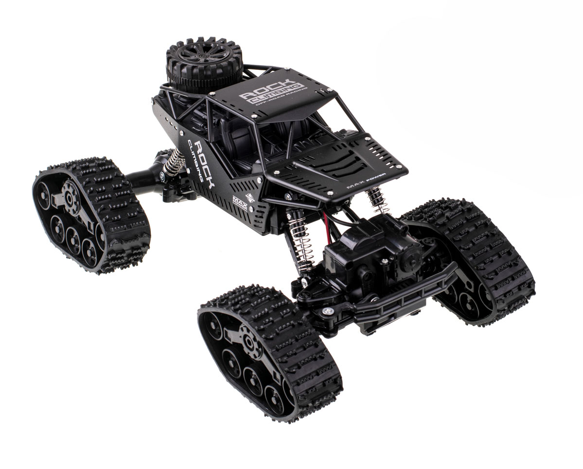 Samochod-RC-zdalnie-sterowany-Rock-Crawler-4x4-LHC012-auto-2w1-czarny-138207 RC Rock Crawler 4x4 LHC012 auto 2v1 čierne – Obrázok 1