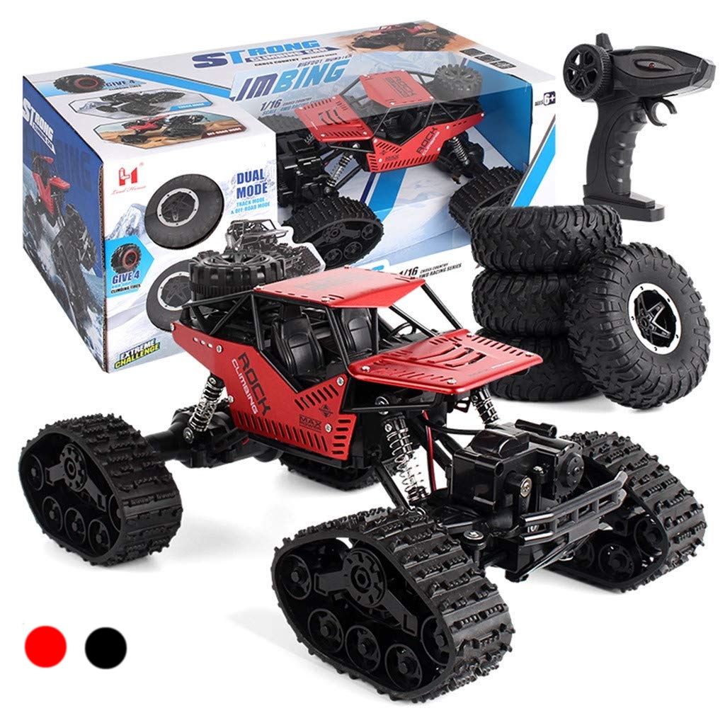 Samochod-RC-zdalnie-sterowany-Rock-Crawler-4x4-LHC012-auto-2w1-czerwony-138198 RC Rock Crawler 4x4 LHC012 auto 2v1 červená – Obrázok 1