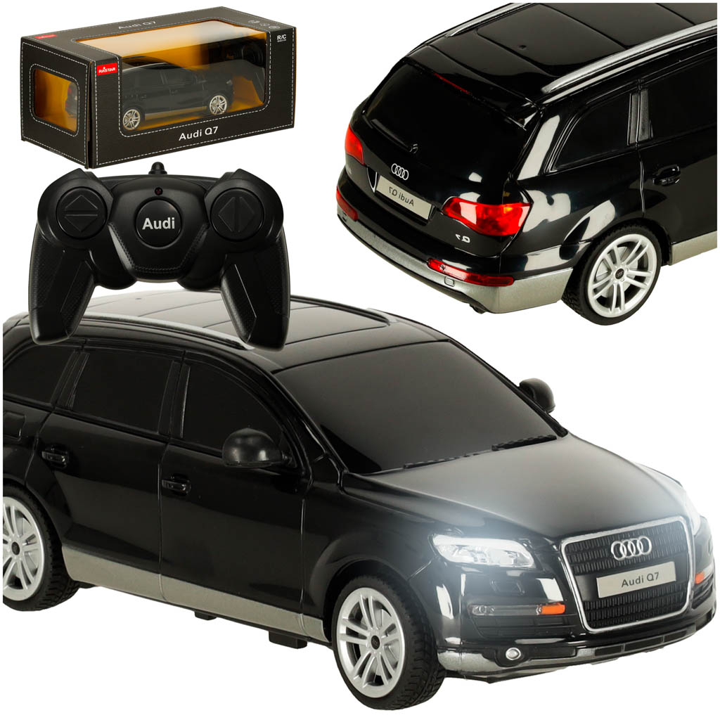 Samochod-zdalnie-sterowany-Rastar-27300-Audi-Q7-1-24-czarny-163175 RC auto 1:24 Audi Q7 biele – Obrázok 1