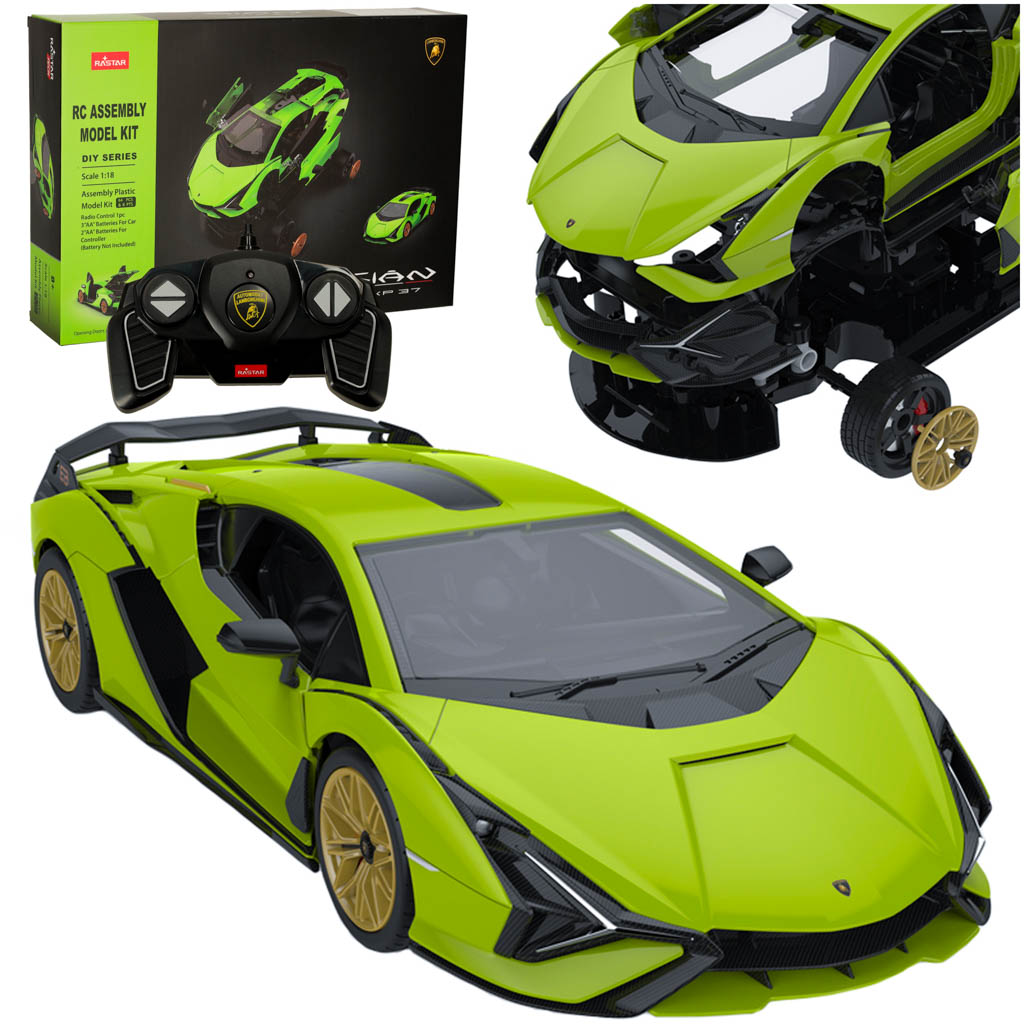 Samochod-zdalnie-sterowany-Rastar-97400-Lamborghini-Sian-1-18-zestaw-do-zlozenia-163578 RC model auta 1:18 Lamborghini Sian – Obrázok 1
