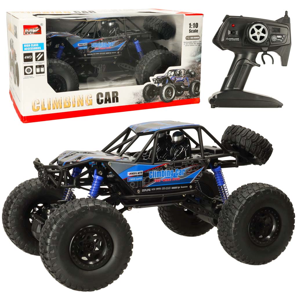 Samochod-zdalnie-sterowany-na-pilota-RC-Crawler-Climbing-Car-1-10-4WD-48cm-niebieski-145864 RC Crawler Climbing Car 1:10 4WD 48cm modrý – Obrázok 1