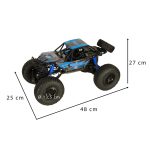 RC Crawler Climbing Car 1:10 4WD 48cm modrý – Obrázok 3