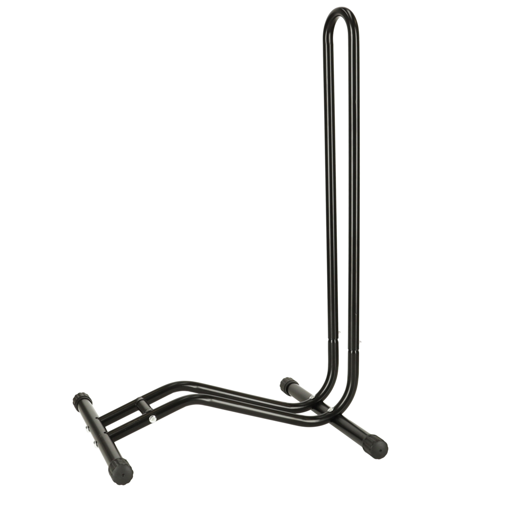 Stojak-na-rower-pojedynczy-metalowy-czarny-142998 Jednoduchý kovový stojan na bicykel čierny – Obrázok 1