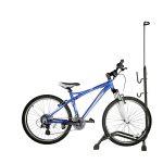 Stojan na bicykel jednoduchý vysoký pevný kovový čierny – Obrázok 5