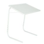 Sklopný bočný stolík na notebook 52 x 40 cm biely – Obrázok 2