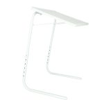Sklopný bočný stolík na notebook 52 x 40 cm biely – Obrázok 7
