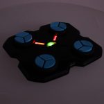 Boxerský štít nástenný tréner hudba LED USB rukavice – Obrázok 11