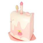 Narodeninová torta nahromadená na rezanie suchý zips hudba svetlo kuchyňa 16 kusov ružová – Obrázok 8