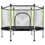 Detská záhradná trampolínová sieť 140 cm zelená