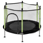 Detská záhradná trampolínová sieť 140 cm zelená – Obrázok 2