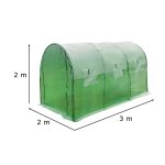 Fóliový tunelový záhradný skleník pre zeleninové rastliny 3x2x2 m – Obrázok 9
