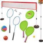 Športový set 5v1 bedminton basketbal volejbal tenis frisbee