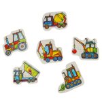 ALEXANDER Puzzle pre batoľatá - stavebné stroje 2+ – Obrázok 2