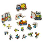 ALEXANDER Puzzle pre batoľatá - stavebné stroje 2+ – Obrázok 3
