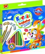 BAMBINO Školské trojuholníkové ceruzky 24 farieb