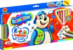 BAMBINO Trojhranné ceruzky v drevenom rámčeku 24 farieb + orezávátko – Obrázok 2