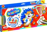 BAMBINO Trojhranné ceruzky v drevenom rámčeku 24 farieb + orezávátko – Obrázok 4