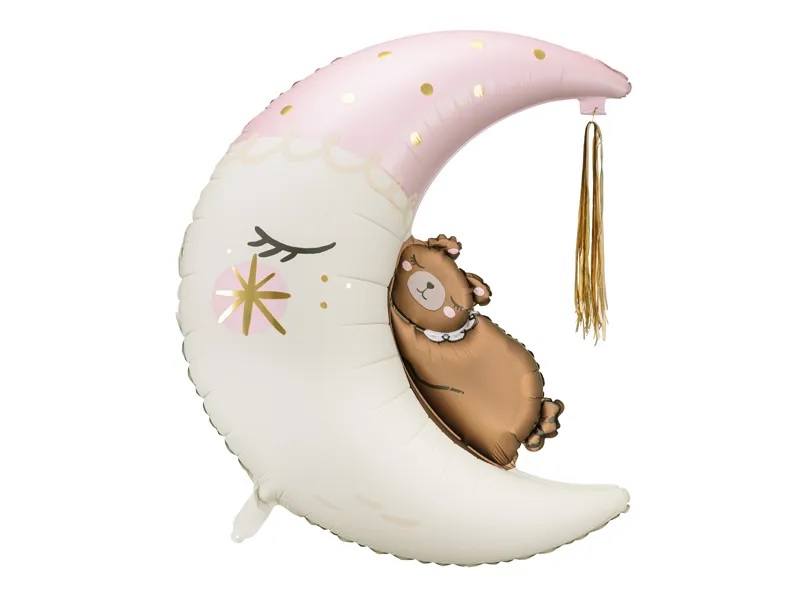 Balon-foliowy-Mis-na-ksiezycu-71cm-x-86cm-132460 Fóliový balón Medvedík na mesiaci 71cm x 86cm – Obrázok 1