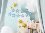 Banner znamenie pre detskú sprchu hviezdy svetlo modrá 290cm x 16,5cm – Obrázok 2