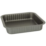 Plech na pečenie na nákypy, koláče, pizzu 24 cm x 24 cm sivý – Obrázok 3