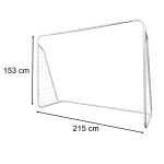 Detská futbalová tréningová bránka 2v1 + podložka na presnosť 215 x 153 x 76 cm – Obrázok 3