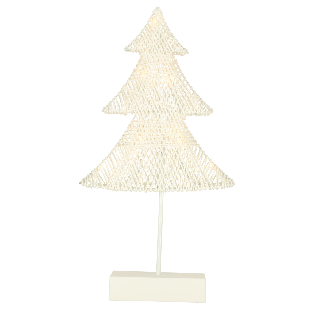 Dekoracja-swiateczna-stojaca-choinka-39cm-137535 Vianočný stromček stojaca dekorácia 39cm 10LED teplá žltá napájaná batériami – Obrázok 1
