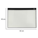 Kresliaca doska A3 rysovacia doska osvetlená LED – Obrázok 7