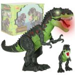 T-REX elektronický dinosaurus chodí zelený rev