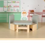 LULILO Peonio drevený domček pre bábiky 70cm LED ružový – Obrázok 12