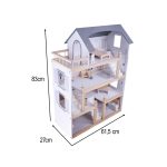Drevený domček pre bábiky + nábytok 80cm – Obrázok 10