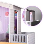 Drevený domček pre bábiky + nábytok pastel 117cm – Obrázok 6