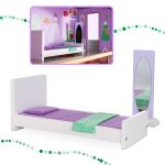 Drevený domček pre bábiky + nábytok pastel 117cm – Obrázok 10