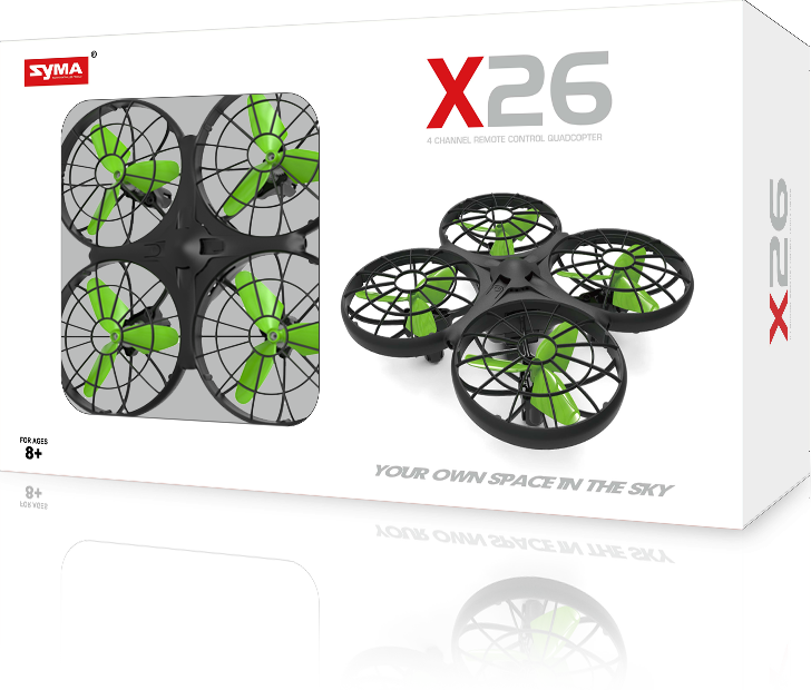 Dron-RC-Syma-X26-655591 Syma X26 Vyhýbanie sa prekážkam RC dron 2,4 GHz bez hlavy – Obrázok 1