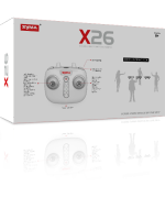 Syma X26 Vyhýbanie sa prekážkam RC dron 2,4 GHz bez hlavy – Obrázok 2