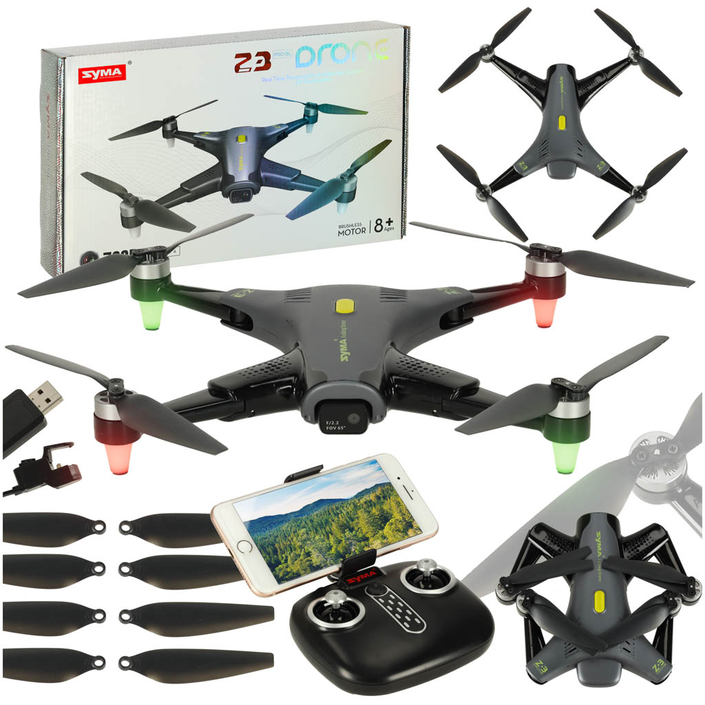 Dron-RC-Syma-Z3PRO-2-4GHz-4CH-Wi-Fi-czarny-168329 Syma Z3PRO 2,4 GHz 4CH Wi-Fi RC dron čierny – Obrázok 1