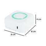 Mini termálna tlačiareň štítkov + USB kábel štvorcový modrý – Obrázok 4