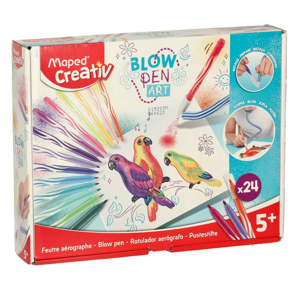 Flamastry-mazaki-dmuchane-Maped-24-kolory-157231 Krátke nafukovacie značky 24 ks. – Obrázok 1