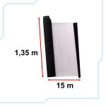 Zamatová fólia v rolke čierna 1,35x15m – Obrázok 4