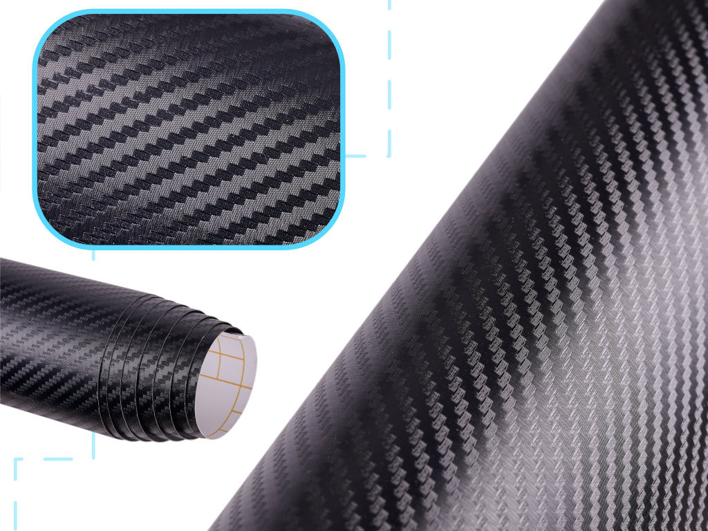 KX8728 Folia rolka carbon 3D czarna 1,27x28m 22 Uhlíková 3D fólia v roli čierna 1,27x28m – Obrázok 1