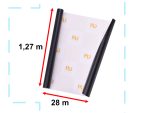 Uhlíková 3D fólia v roli čierna 1,27x28m – Obrázok 2