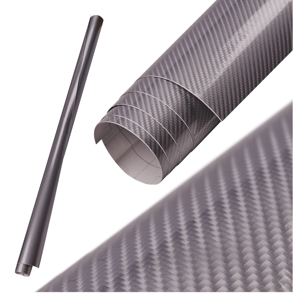 KX10267P Folia odcinek carbon 3D złota 1,27x0,5m 1-2 Uhlíková 5D strieborná fólia v roli 1,52x18m – Obrázok 1