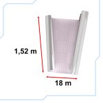 Zrkadlová rolka fólie zrkadlo chróm strieborná 1,52x18m – Obrázok 11