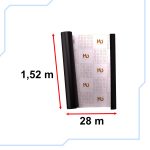 Rolka fólie matná čierna 1,52x28m – Obrázok 3