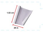 Rolka fólie hladká strieborná 1,52x28m – Obrázok 3