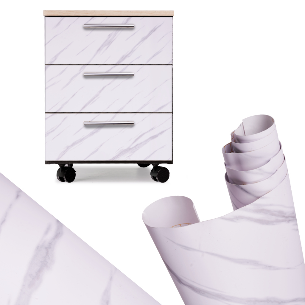 KX5520 Folia rolka samoprzylepna okleina tapeta dąb biały 1,22 Samolepiaca fólia v rolke tapety dýha biela mramor - jazz 1,22x50m – Obrázok 1