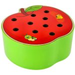 Magnetická drevená húsenica jablko – Obrázok 5