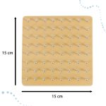 Geoboard geoplan drevené puzzle vytváranie tvarov pomocou gumičiek – Obrázok 3